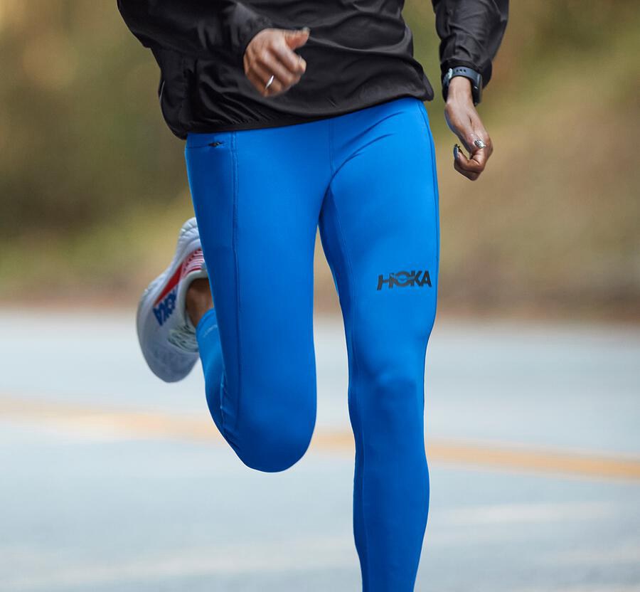 Pantalon Hoka One One Performance Crop Tight Femme - Bleu - LYE-379560